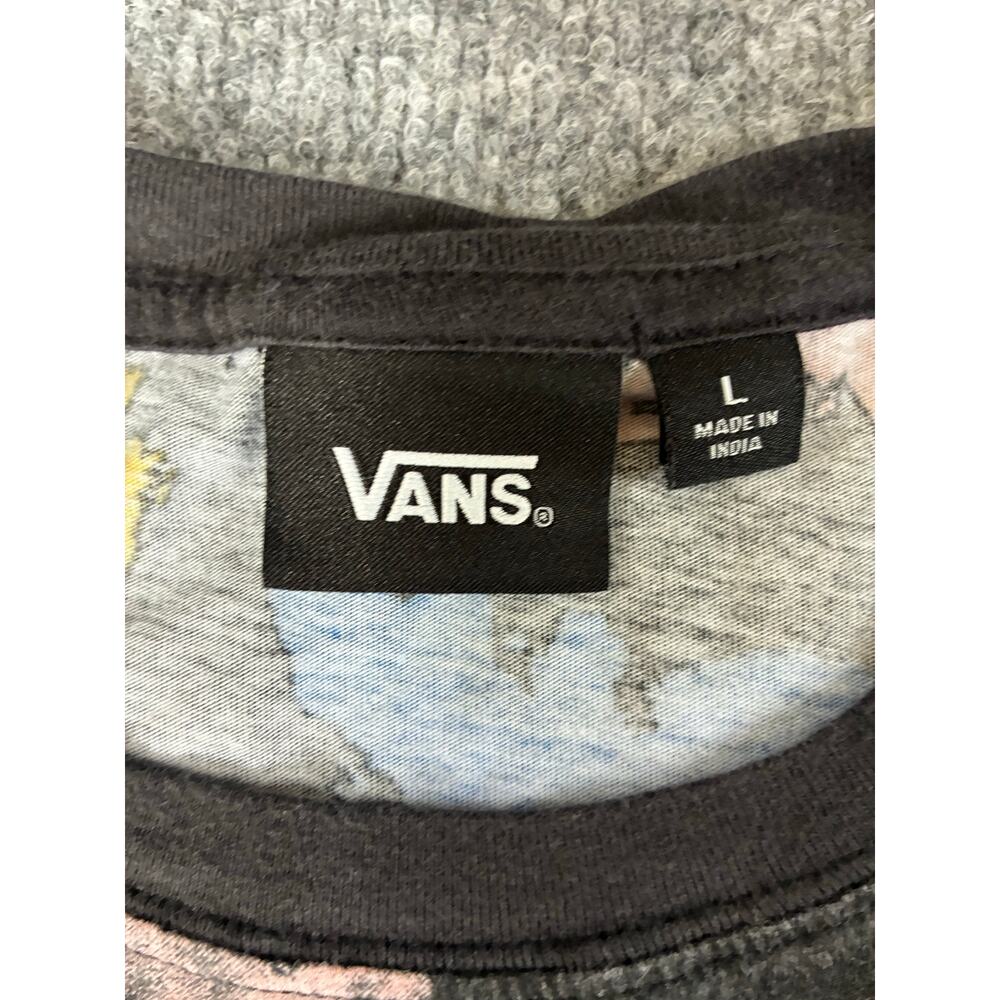 Vans Off The Wall Shirt Unisex t-Shirt Size L butterly multicolor print skater - Picture 5 of 5